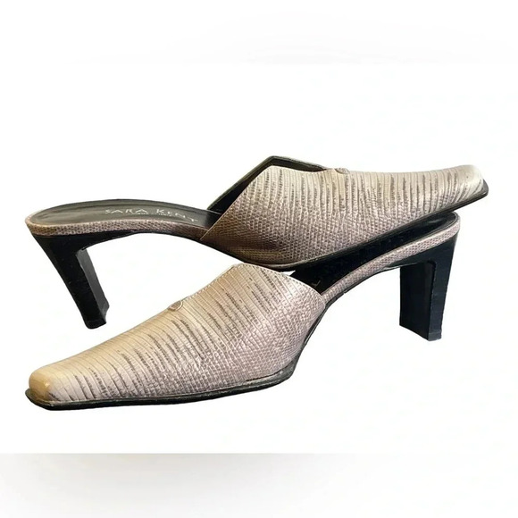 Sara Kent Genuine Leather Slip On Heel Size 37/6.5 - Picture 4 of 9